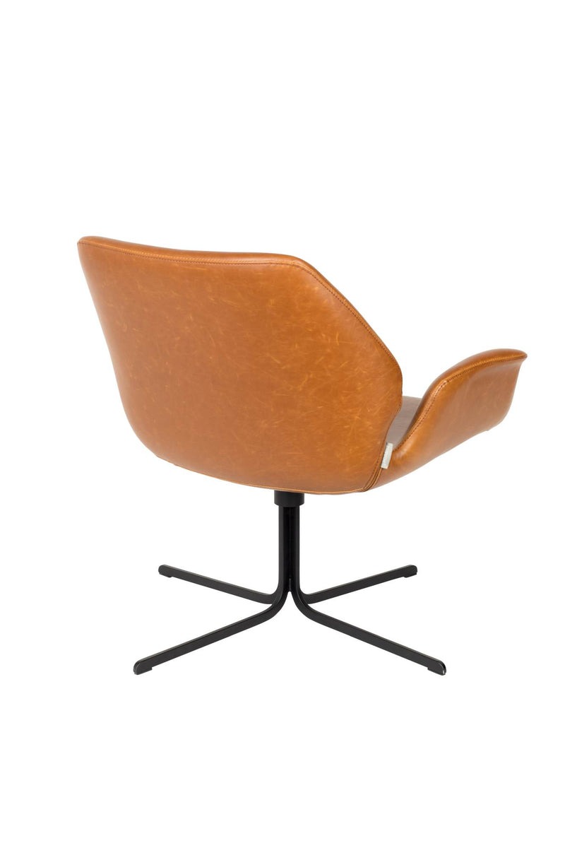 NIKKI ALL BROWN Lounge Sessel Relaxsessel von ZUIVER