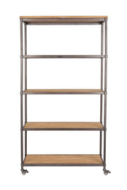 Bücherregal SIMON mit Rollen - Regal im Industrie Stil