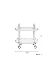 Beistelltisch TROLLEY CRUISER WHITE