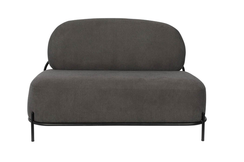 Sofa Couch POLLY GREY 2-Sitzer
