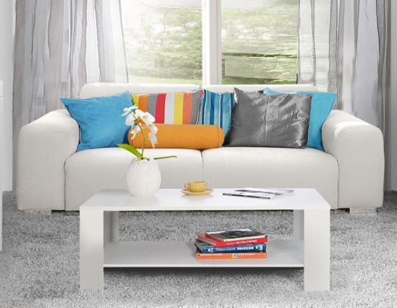 Couchtisch SNOW 120 x 75 cm Optik Weiß matt von Forte