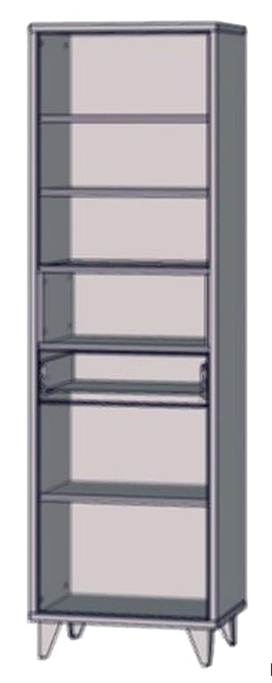 Regal Schrank RAVEN 2 Türen Optik Schlammeiche mit Weiß Grün Grau