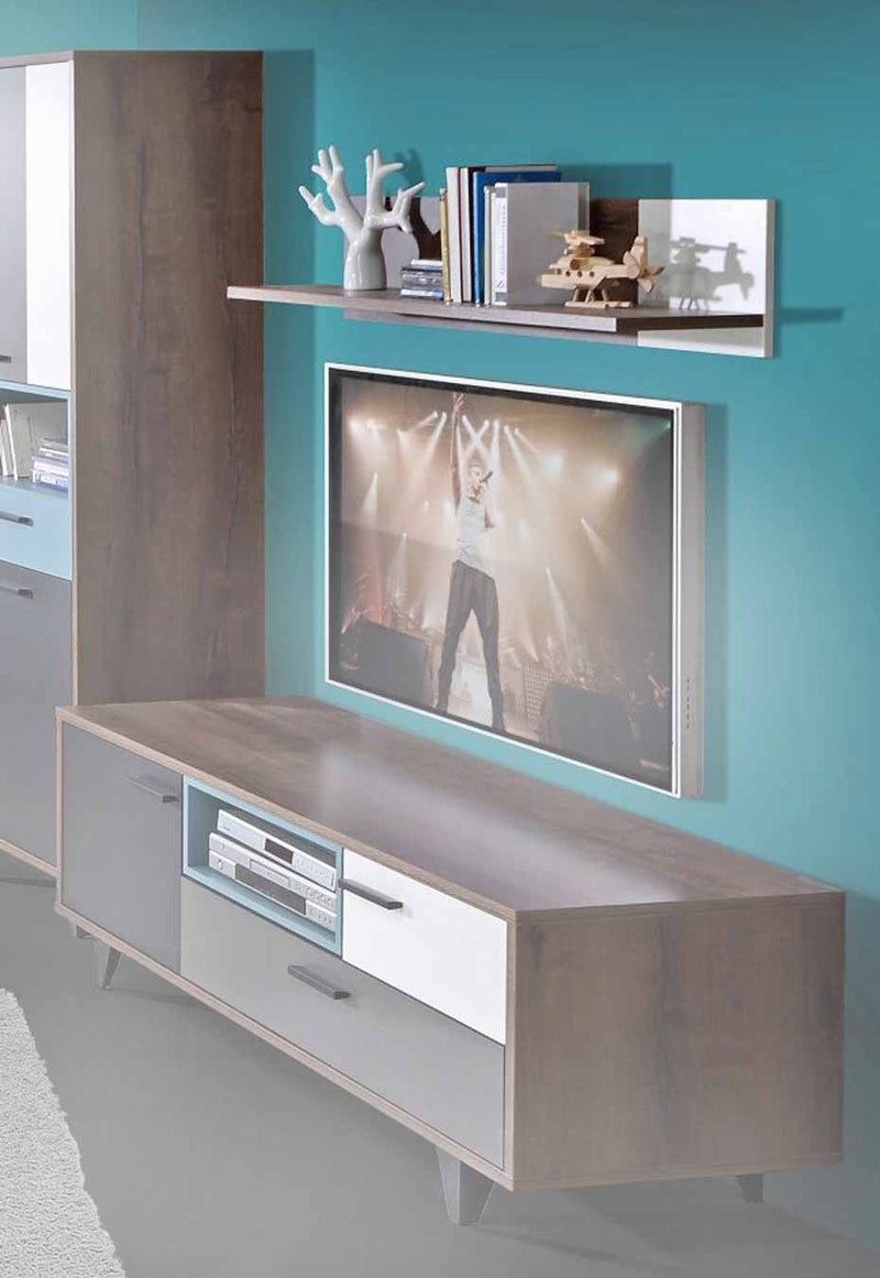 Wandboard passend zur Serie RAVEN Optik Schlammeiche mit Weiß