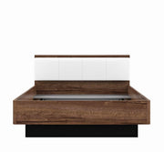 Jugendzimmer RAVEN mit Schwebetürenschrank Schlammeiche Weiß Grün Grau
