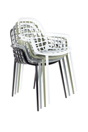 Stuhl Gartenstuhl ALBERT Aluminium Weiß von ZUIVER
