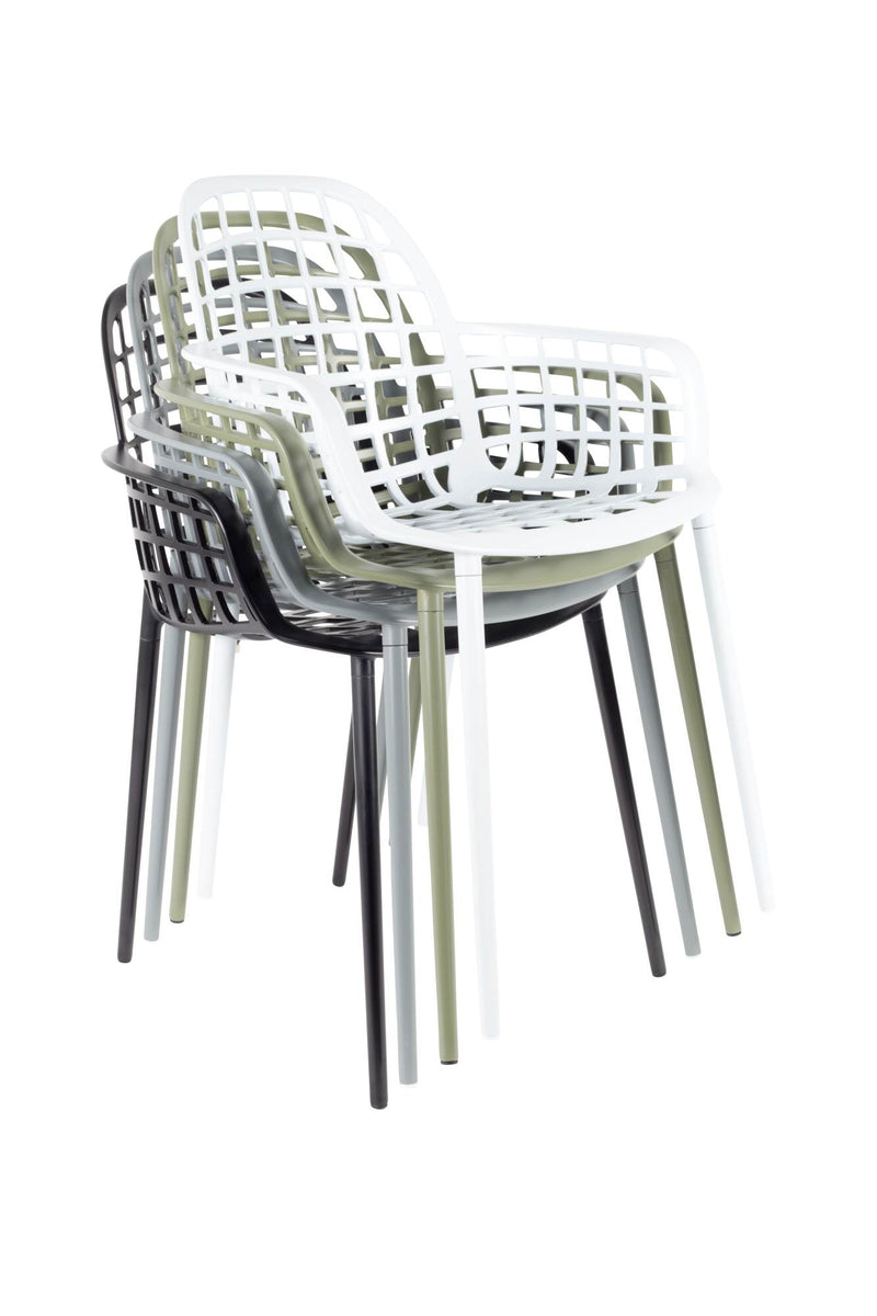 Stuhl Gartenstuhl ALBERT Aluminium Weiß von ZUIVER