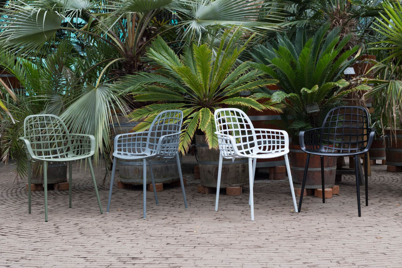 Stuhl Gartenstuhl ALBERT Aluminium Weiß von ZUIVER