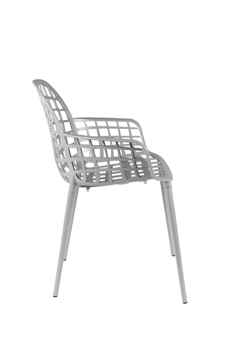 Stuhl Gartenstuhl ALBERT Aluminium Grau von ZUIVER