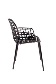Stuhl Gartenstuhl ALBERT Aluminium Schwarz von ZUIVER