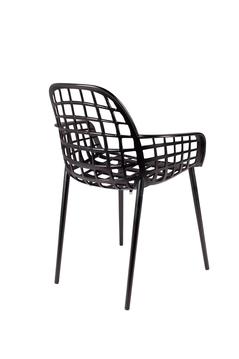 Stuhl Gartenstuhl ALBERT Aluminium Schwarz von ZUIVER