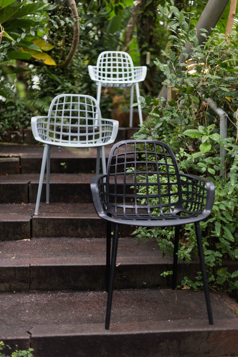 Stuhl Gartenstuhl ALBERT Aluminium Schwarz von ZUIVER