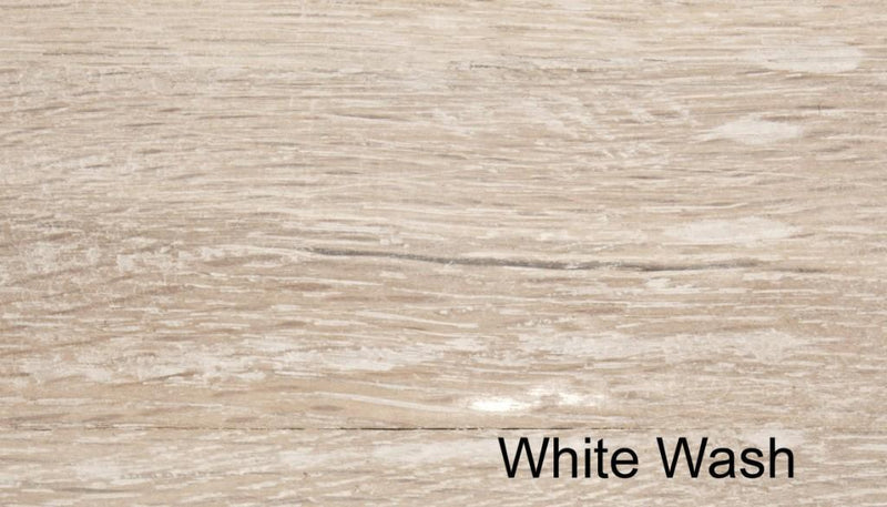 Bank New York - 200 x 35 cm Platte aus alter Balkeneiche White Wash
