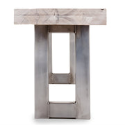 Bank New York - 200 x 35 cm Platte aus alter Balkeneiche White Wash