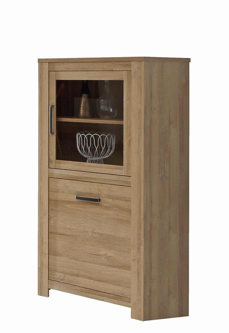 Highboard Vitrine HAVANNA 2 Türen Optik Alteiche von Forte