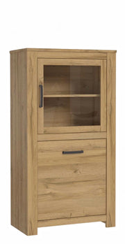 Highboard Vitrine HAVANNA 2 Türen Optik Alteiche von Forte