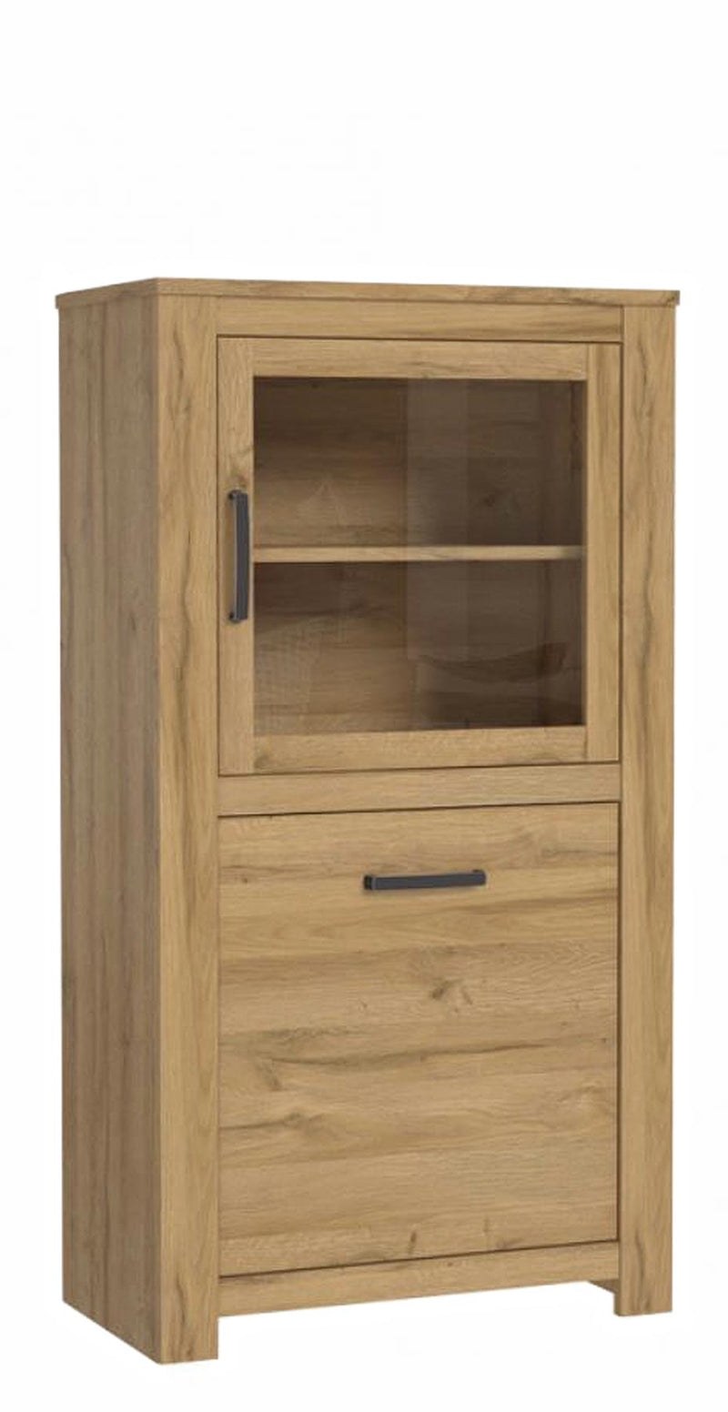 Highboard Vitrine HAVANNA 2 Türen Optik Alteiche von Forte