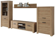 Wohnzimmerschrank HAVANNA Alt-Eiche Wohnwand 4-tlg. von Forte