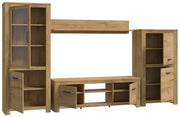 Wohnzimmerschrank HAVANNA Alt-Eiche Wohnwand 4-tlg. von Forte