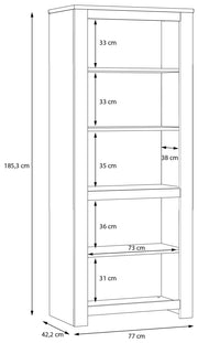 Wohnzimmerschrank HAVANNA Alt-Eiche Wohnwand 4-tlg. von Forte