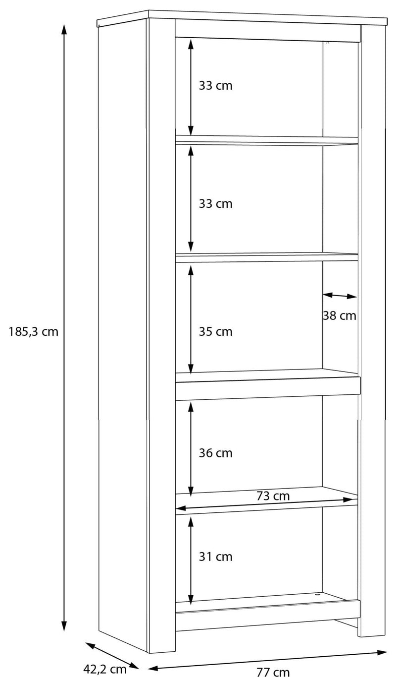 Wohnzimmerschrank HAVANNA Alt-Eiche Wohnwand 4-tlg. von Forte