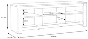Wohnzimmerschrank HAVANNA Alt-Eiche Wohnwand 4-tlg. von Forte