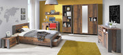 Jugendzimmer CLIF Komplettset 8-tlg. Optik Old Wood Vintage von Forte