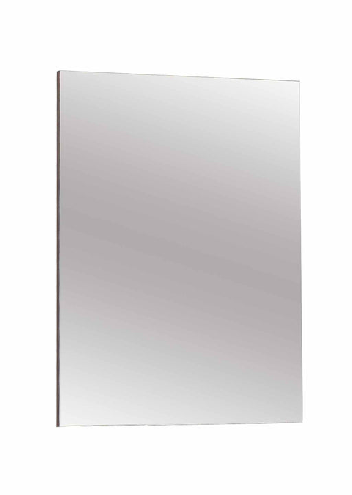 Spiegel CLIF Garderobenspiegel 60 x 80 cm von Forte in Gesamtansicht mit rechteckigem Format und dunklem Rahmen an der Seite.