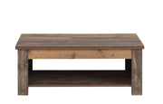 Couchtisch CLIF mit aufklappbarer Platte Optik Old Wood Vintage
