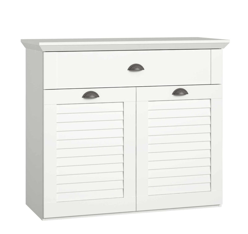 Sideboard Kommode MARIDA 2-trg. 1 Schublade Optik Weiß matt von Forte