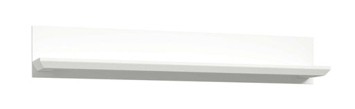 Wandboard MARIDA 105 cm in Weiß matt, Gesamtansicht von vorne mit schmalem Profil.