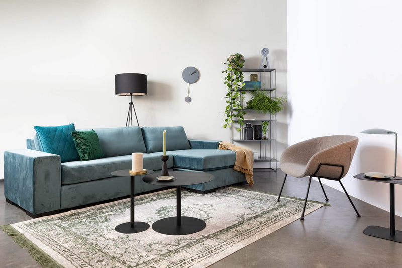 Lounge Sessel FESTON Filzoptik Grau von ZUIVER 