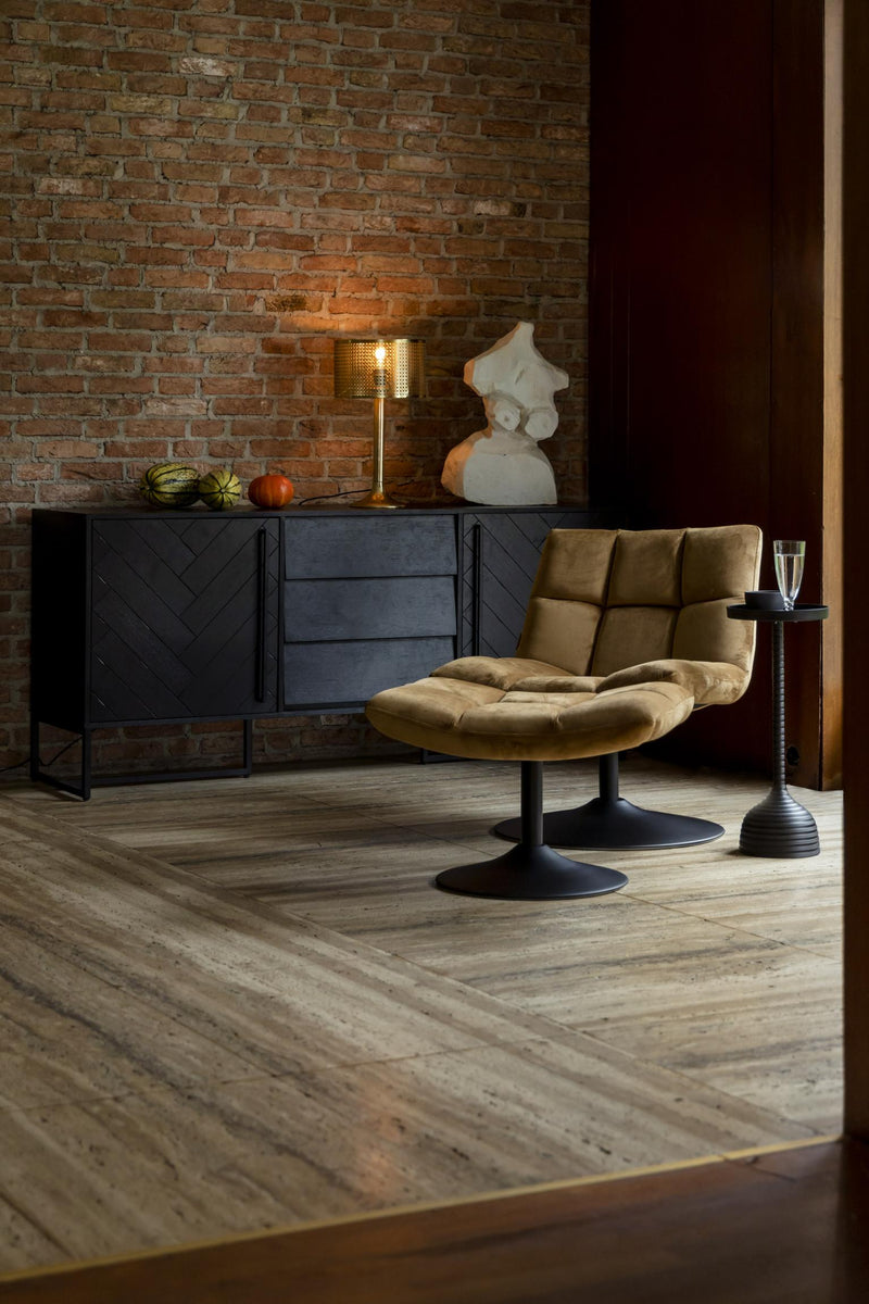Lounge Sessel BAR VELVET GOLDEN BROWN von DutchBone