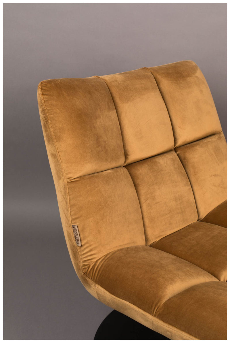 Lounge Sessel BAR VELVET GOLDEN BROWN von DutchBone