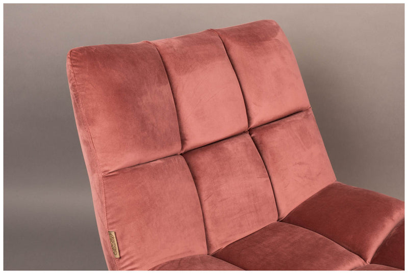 Lounge Sessel BAR VELVET OLD PINK von DutchBone