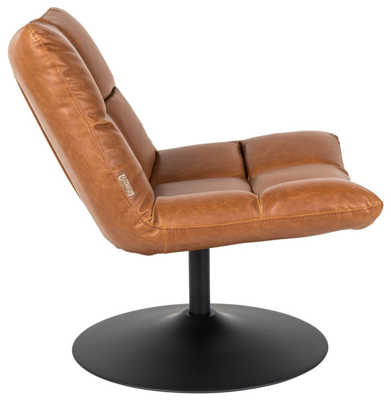 Lounge Sessel BAR VINTAGE BROWN Kunstleder von DutchBone