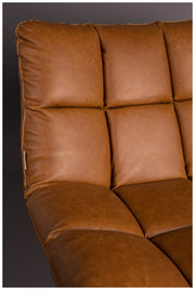 Lounge Sessel BAR VINTAGE BROWN Kunstleder von DutchBone