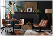Lounge Sessel BAR VINTAGE BROWN Kunstleder von DutchBone