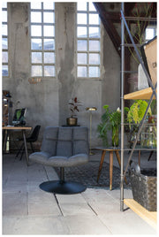 Lounge Sessel BAR Stoff Dunkelgrau von DutchBone