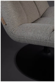 Lounge Sessel BAR Stoff Hellgrau von DutchBone