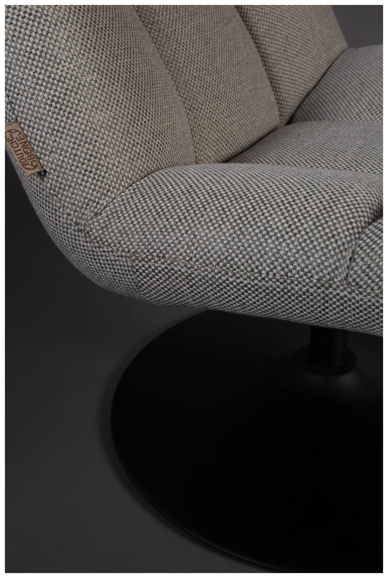 Lounge Sessel BAR Stoff Hellgrau von DutchBone