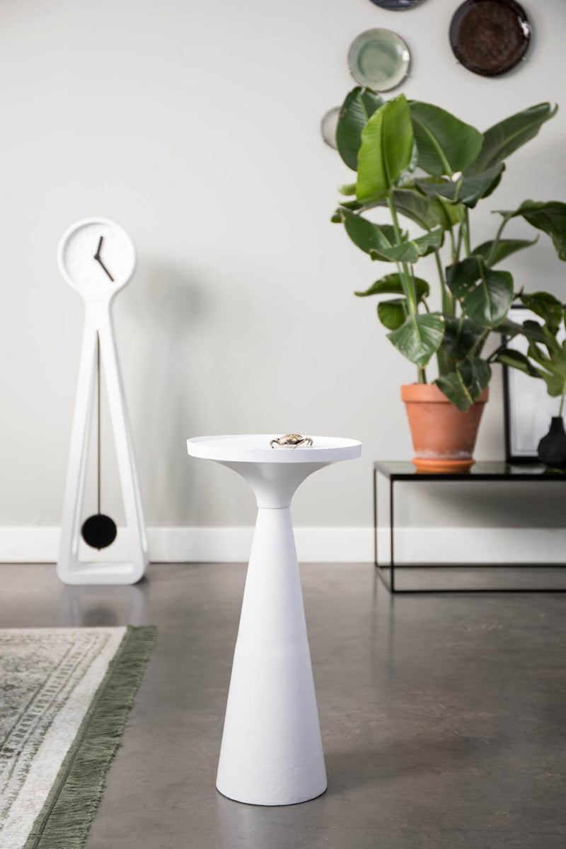 Beistelltisch FLOSS WHITE von Zuiver aus Aluminiumguss 