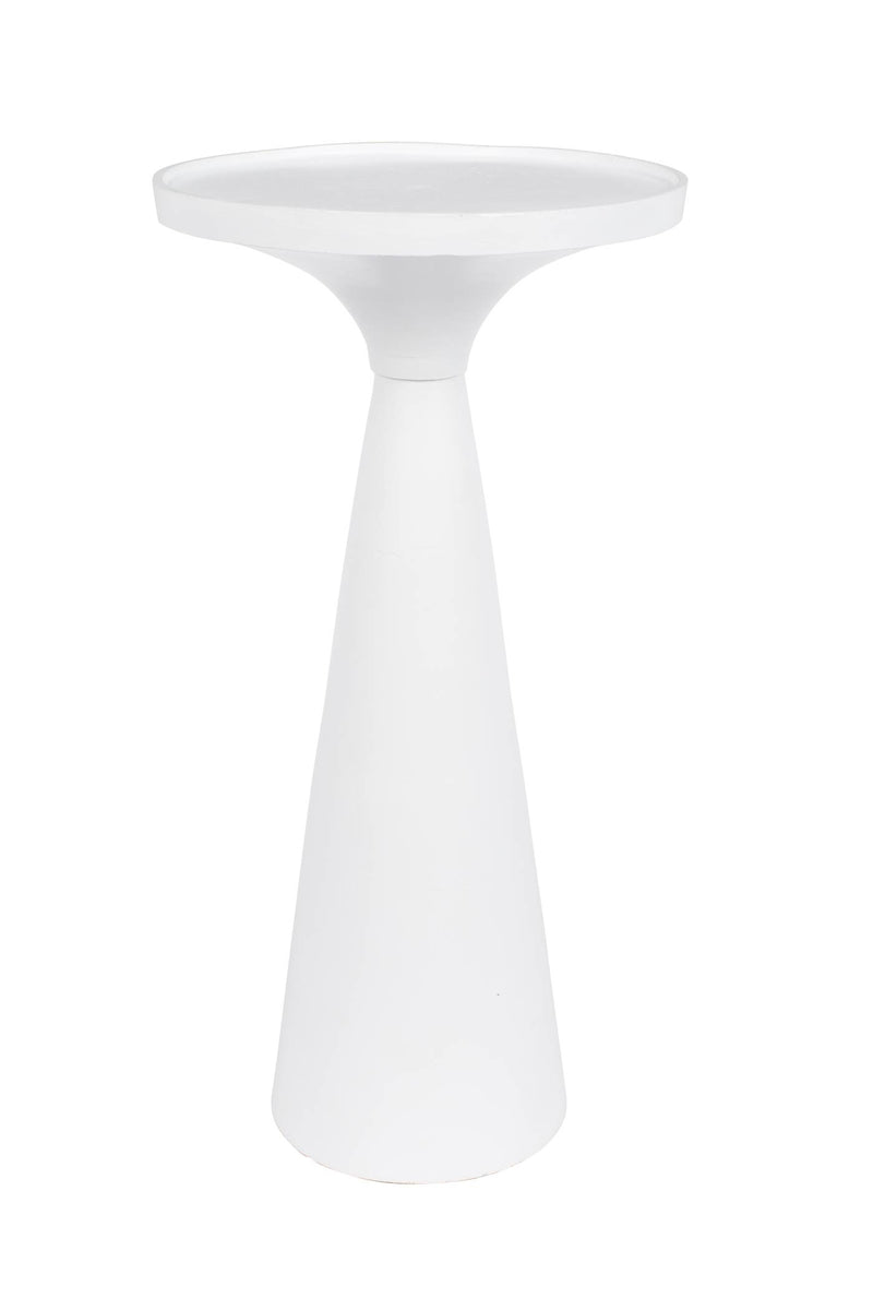 Beistelltisch FLOSS WHITE von Zuiver aus Aluminiumguss 