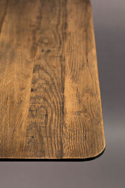 Bistrotisch BRAZA SQUARE BROWN von DUTCHBONE Platte recycelte Eiche