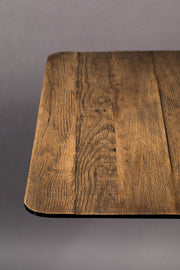 Bistrotisch BRAZA SQUARE BROWN von DUTCHBONE Platte recycelte Eiche