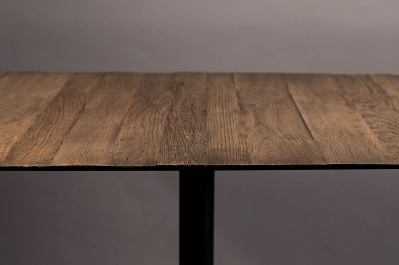 Bistrotisch BRAZA SQUARE BROWN von DUTCHBONE Platte recycelte Eiche