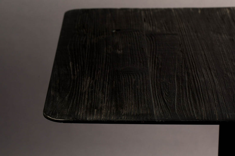 Bartisch BRAZA SQUARE BLACK von DUTCHBONE Platte recycelte Eiche