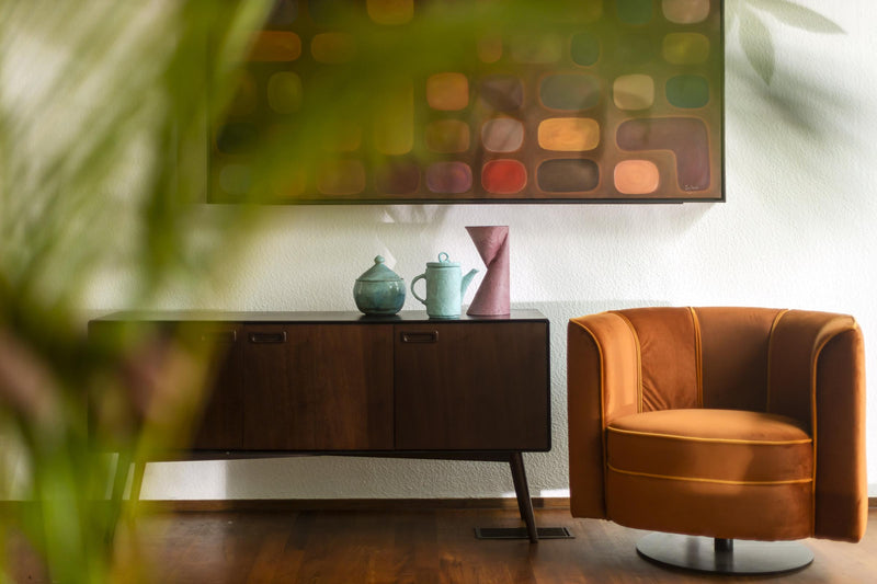 Sideboard JUJU HIGH Walnuss furniert von DUTCHBONE