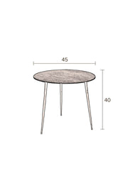 Beistelltisch PEPPER BROWN Ø 45 von DUTCHBONE