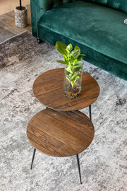 Beistelltisch PEPPER BROWN Ø 40 von DUTCHBONE