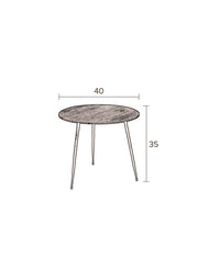 Beistelltisch PEPPER BROWN Ø 40 von DUTCHBONE